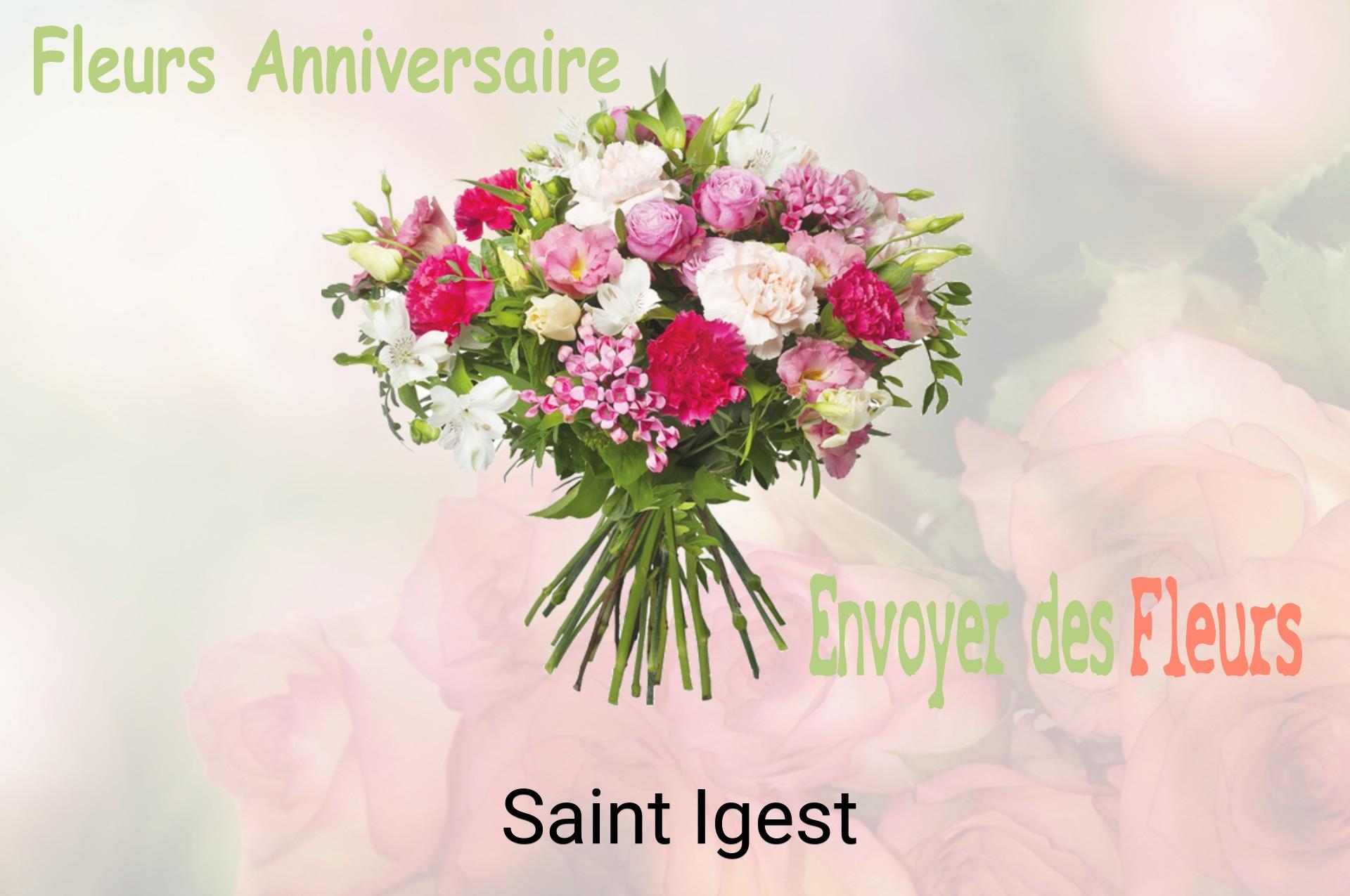 Bouquet de fleurs d’anniversaire livré à Saint-Igest